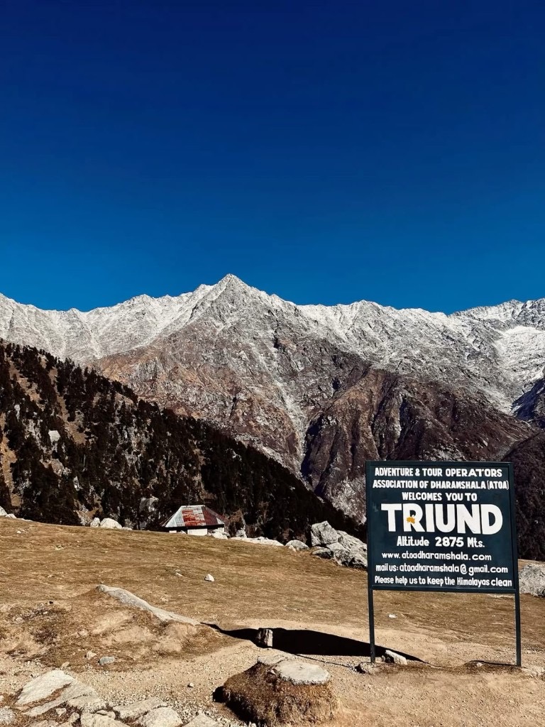 Triund Trek trekking landscape